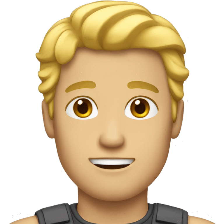 A man with blond hair emoji