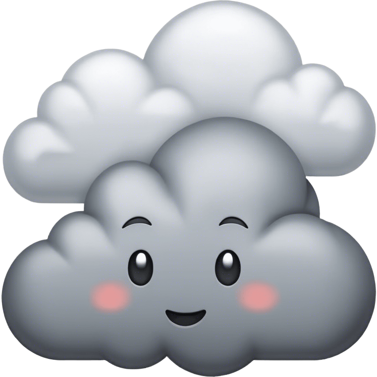 gray cloud emoji