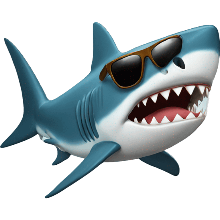 shark with sunglasses  emoji