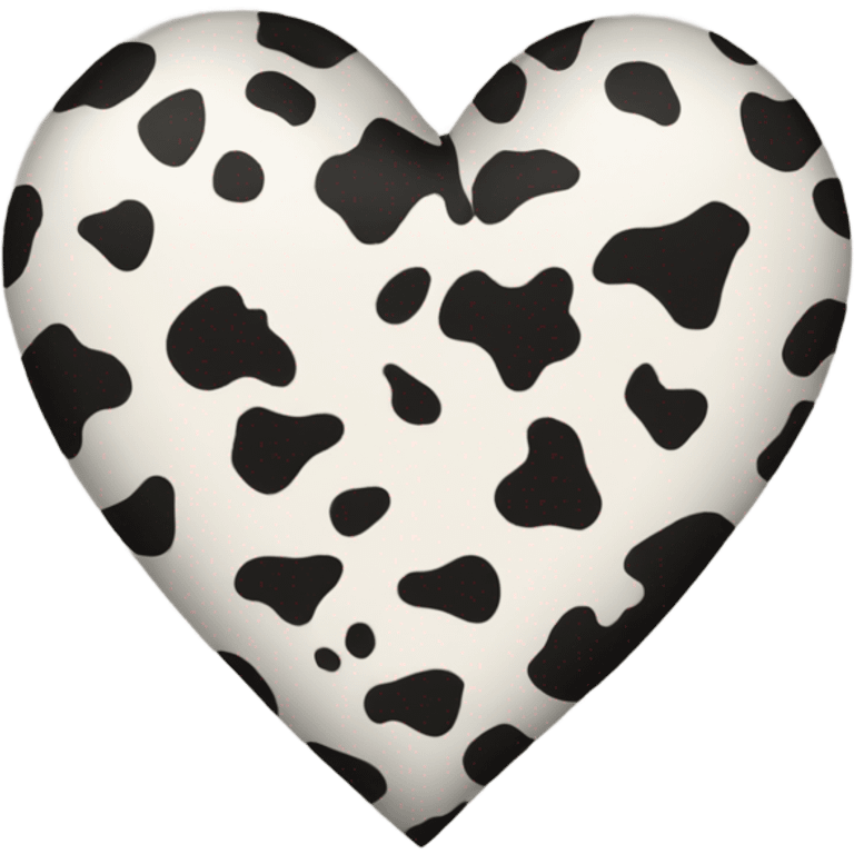 cow print heart emoji