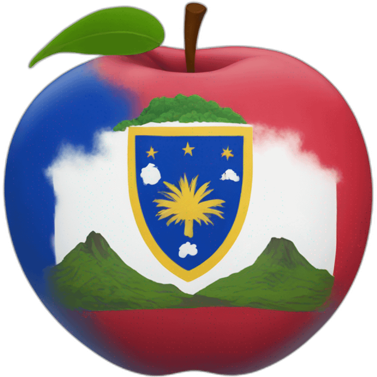 Azores island flag like apple emoji emoji