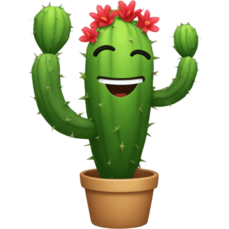 Dancing cactus emoji