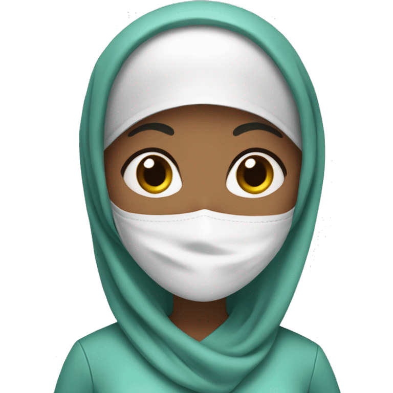 Nurse with hijab emoji