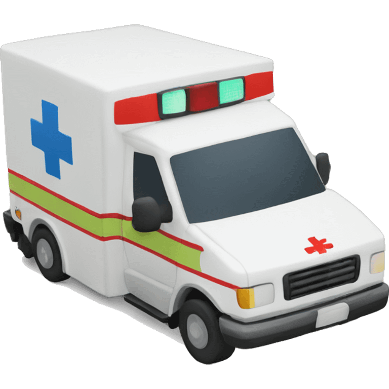 Ambulance with “MG” replace the cross emoji