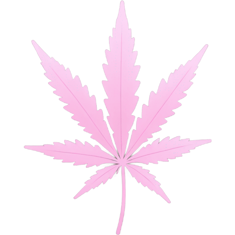 light pink cannabis  emoji