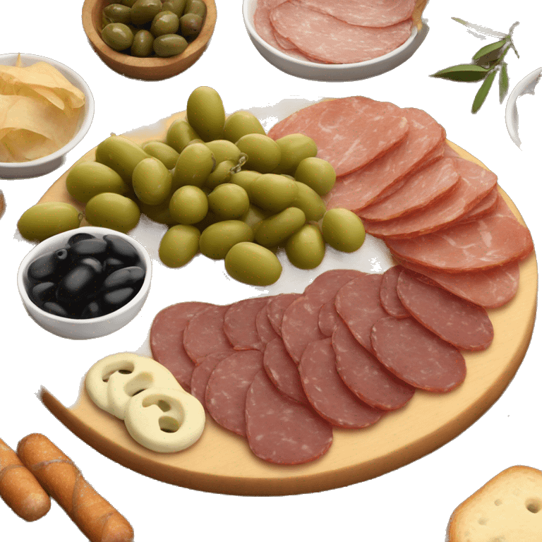 charcuterie board with lots of olives  emoji