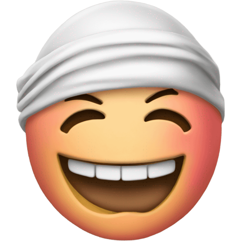 peach with an durag and grillz  emoji