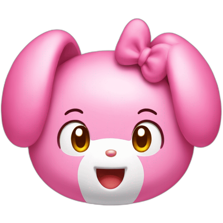 Pink My Melody Face emoji