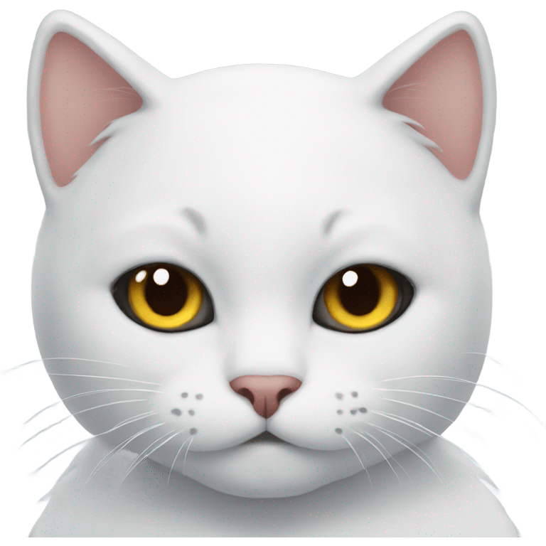 Snowman cat emoji