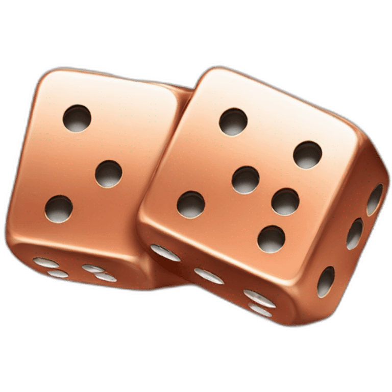 casino-two-dices-in-copper emoji