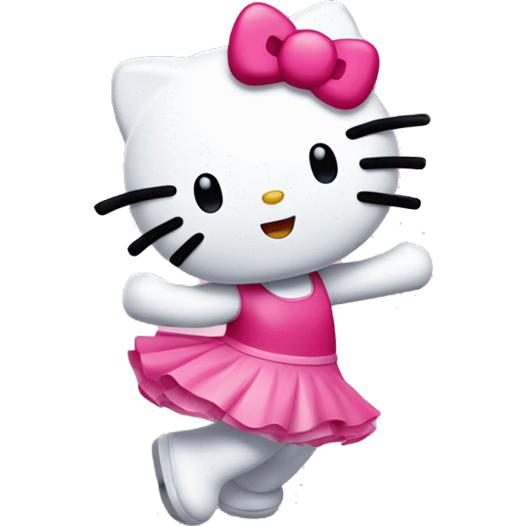 Hello kitty dancing emoji