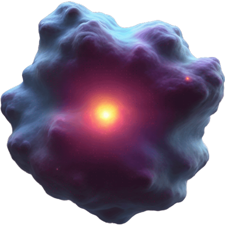 3D realistic nebula in cosmic outer space emoji