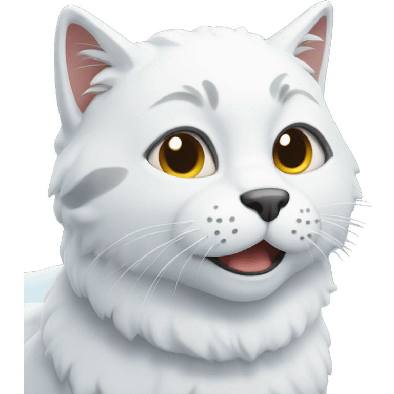 snow cat emoji