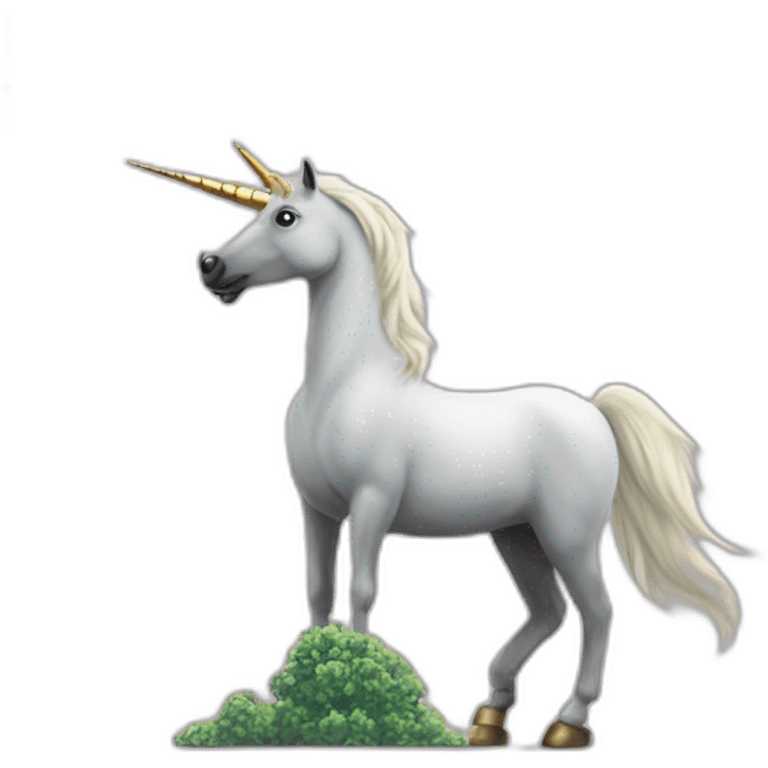 a unicorn with the berlin tv tower as its horn emoji