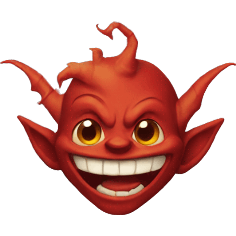 smiling red goblin emoji