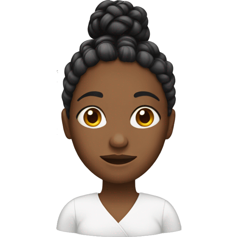 black woman with braids  emoji