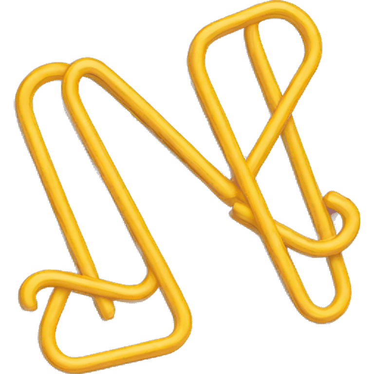 e shaped paper clips emoji