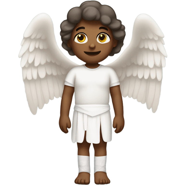 An angel with bandaged knees  emoji