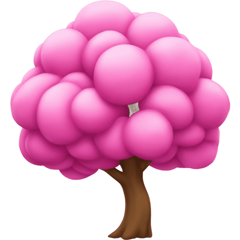 Ein pinker Weinachtsbaum emoji