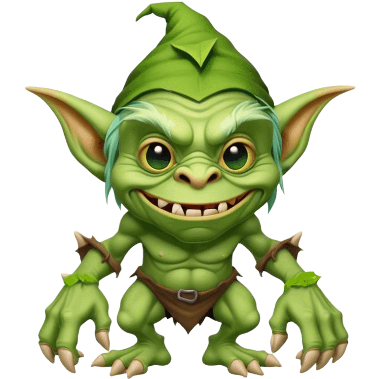 Green troll goblin  emoji