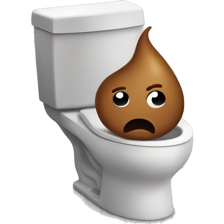 Poop in toilet  emoji