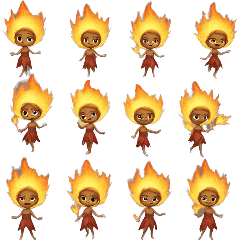 fairy with fire powers emoji