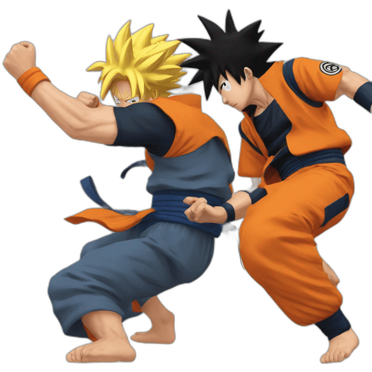 Goku vs Naruto emoji