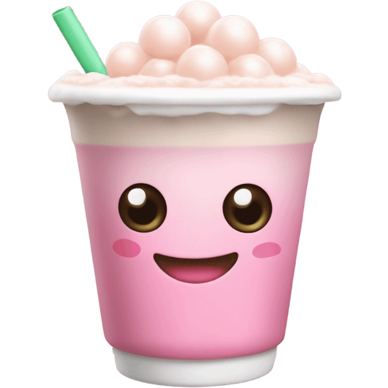 Pink milk tea emoji