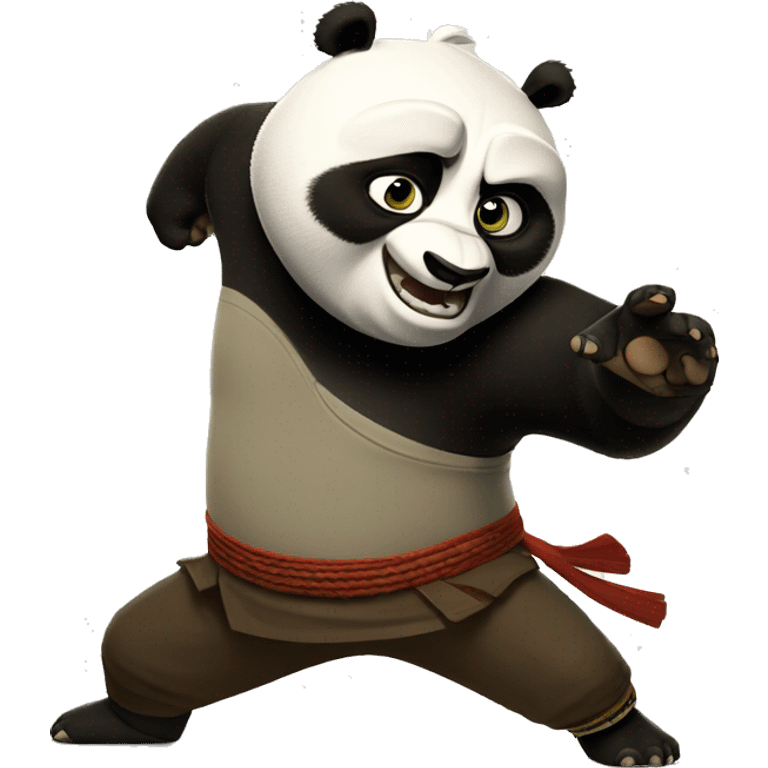 kung fu panda lutando emoji