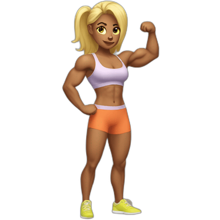 Muscle girl  emoji