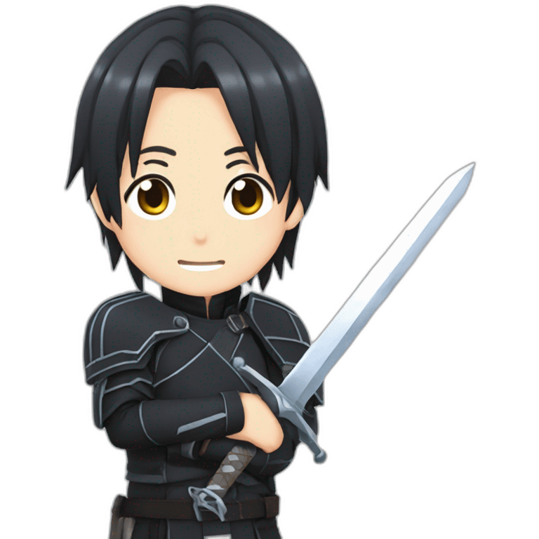 Kirito from sword art online emoji