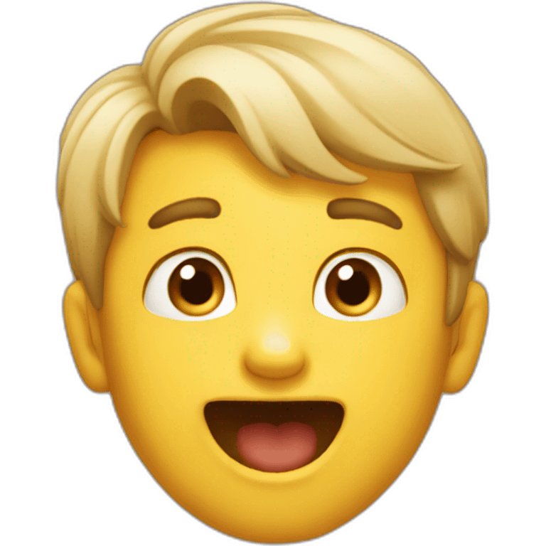 Pleasantly Astonished boy emoji