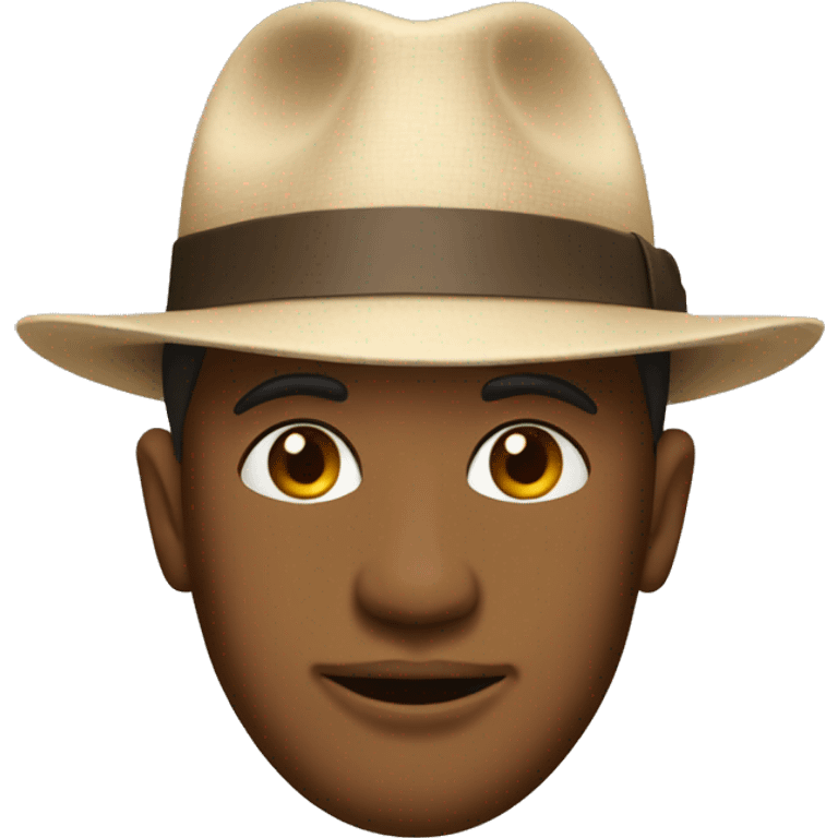 Beige fedora  emoji