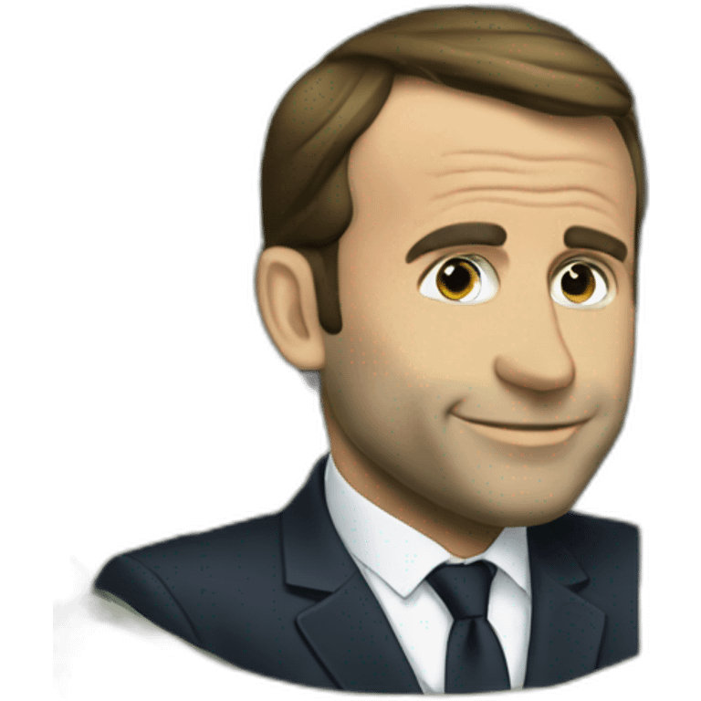 Macron love money emoji