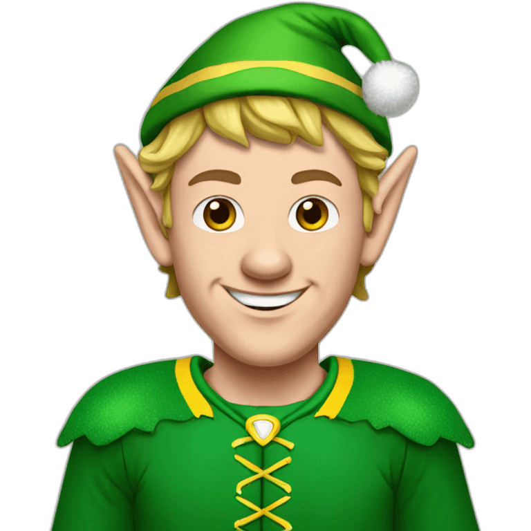 Jonathan Toews dressed as an elf emoji