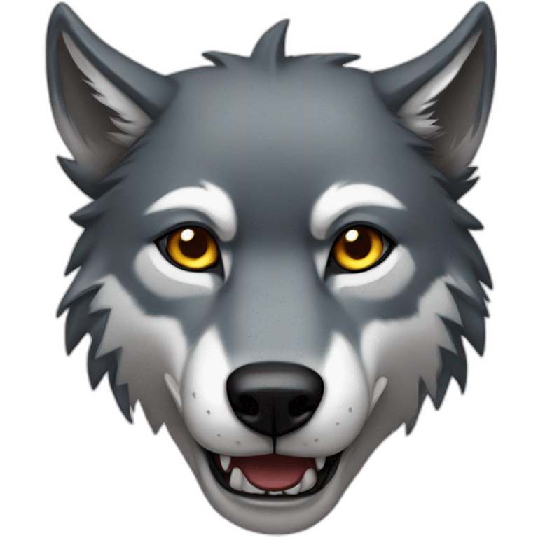 Wolf with scar  emoji