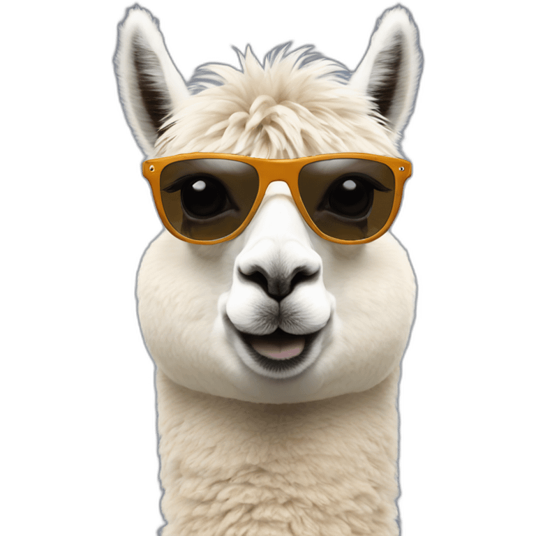 alpaca-wearing-sunglasses emoji