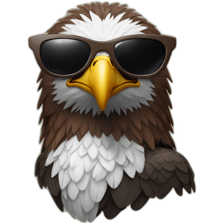 Eagle with sunglasses emoji