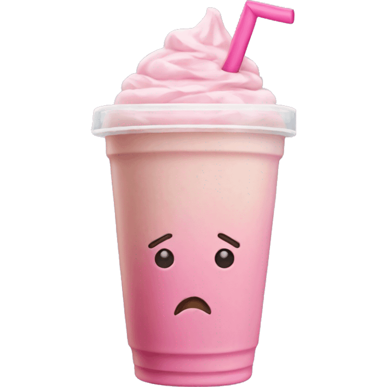 pink iced latte emoji