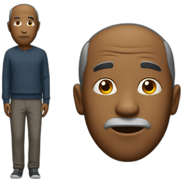 A confusing man emoji