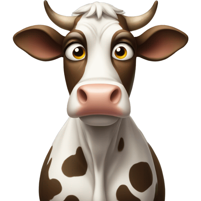 disappointed cow  emoji