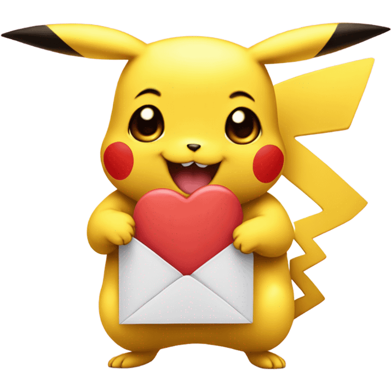 Love you pikachu emoji