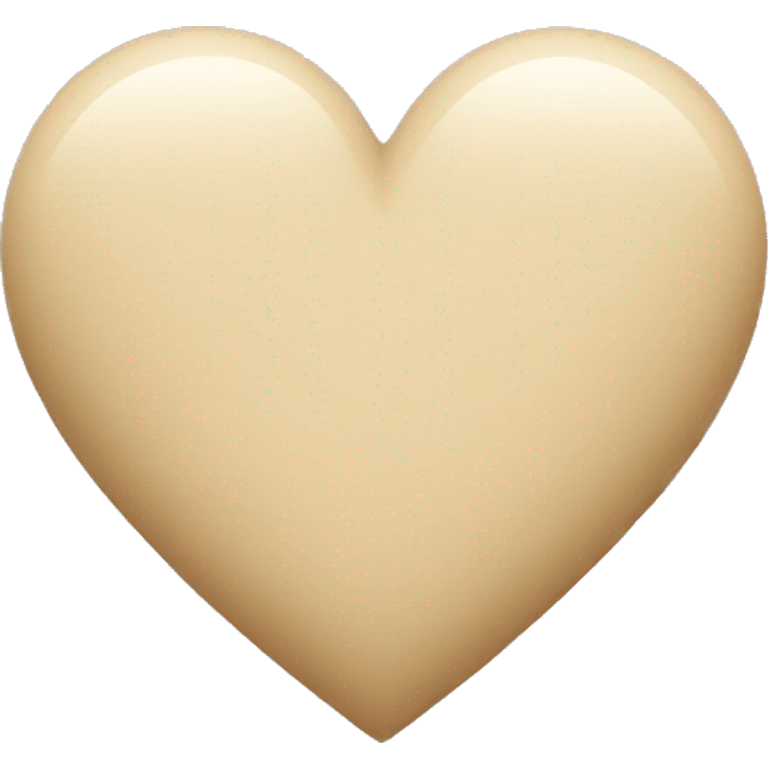 Beige heart emoji