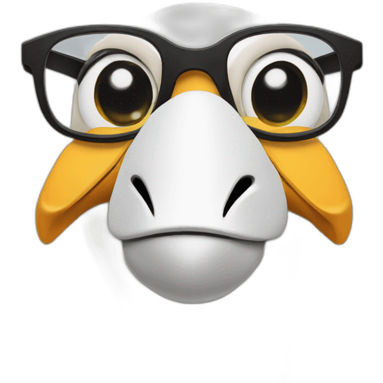 goose with glasses condemns emoji