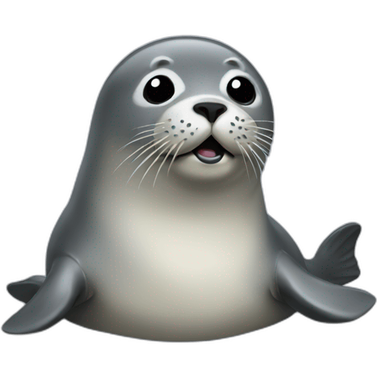 Seal working emoji