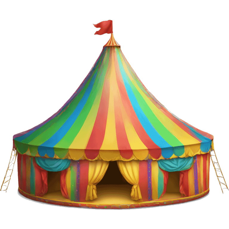 rainbow circus tent emoji