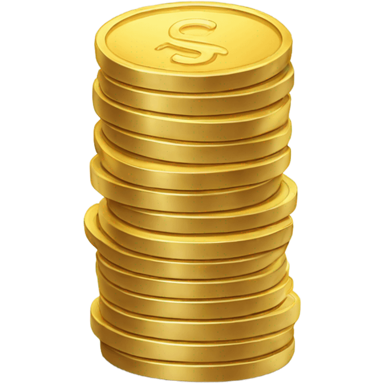 stack of gold coins emoji