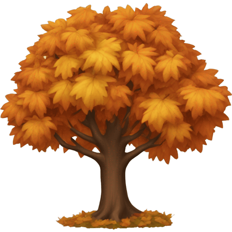 autumn tree emoji