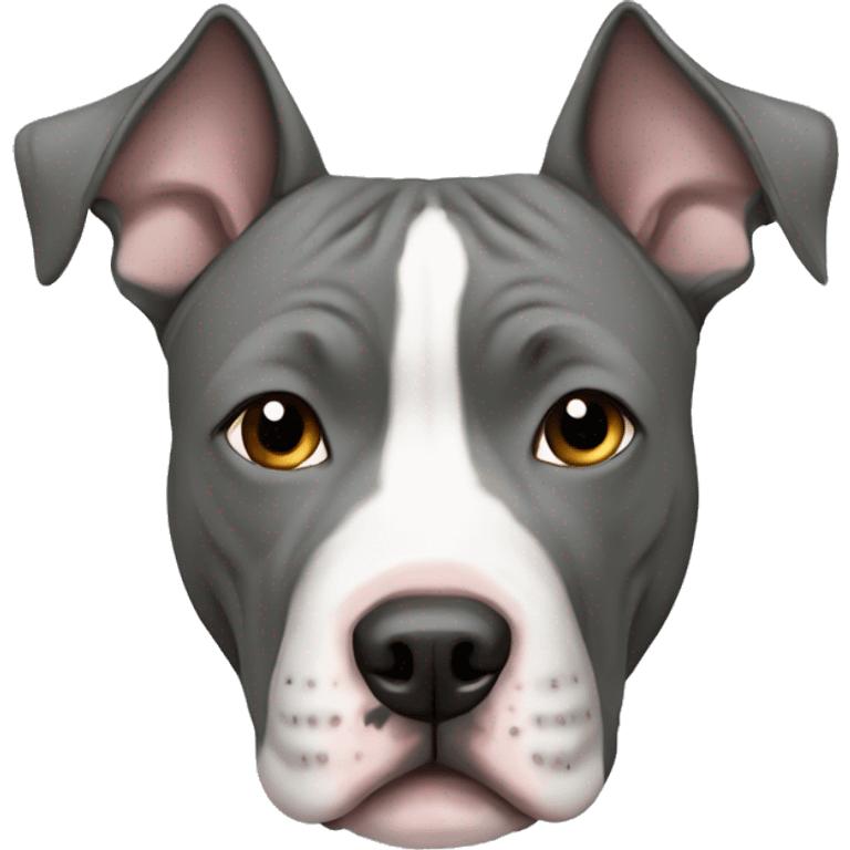 Gray American Staffordshire Terrier emoji