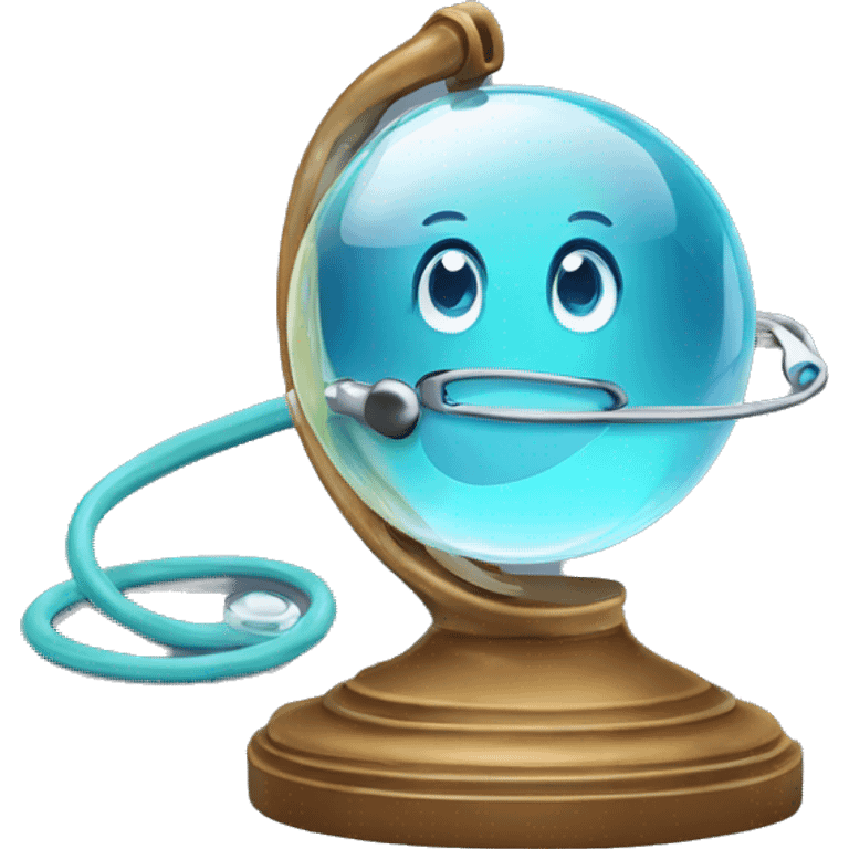 stethoscope in a crystal ball emoji